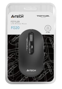 A4 TECH FG0 GRI SİYAH KABLOSUZ MOUSE 2000DP Kablosuz WİRELESS - 1